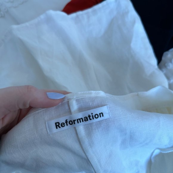 Reformation White Mini Dress - Picture 3 of 10